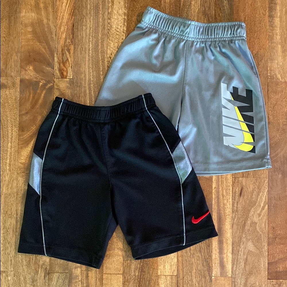 Nike Black and Gray Athletic Shorts